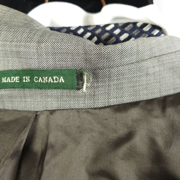 Lauren Ralph Lauren Mens 48L Gray Wool 2-Button Sports Coat Blazer Suit - Picture 8 of 11